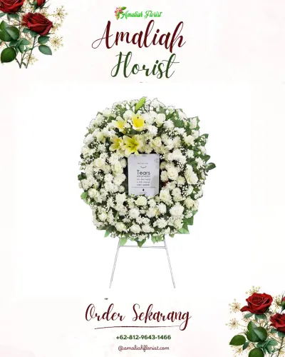 Krans Bunga Duka Cita di Susunan Baru